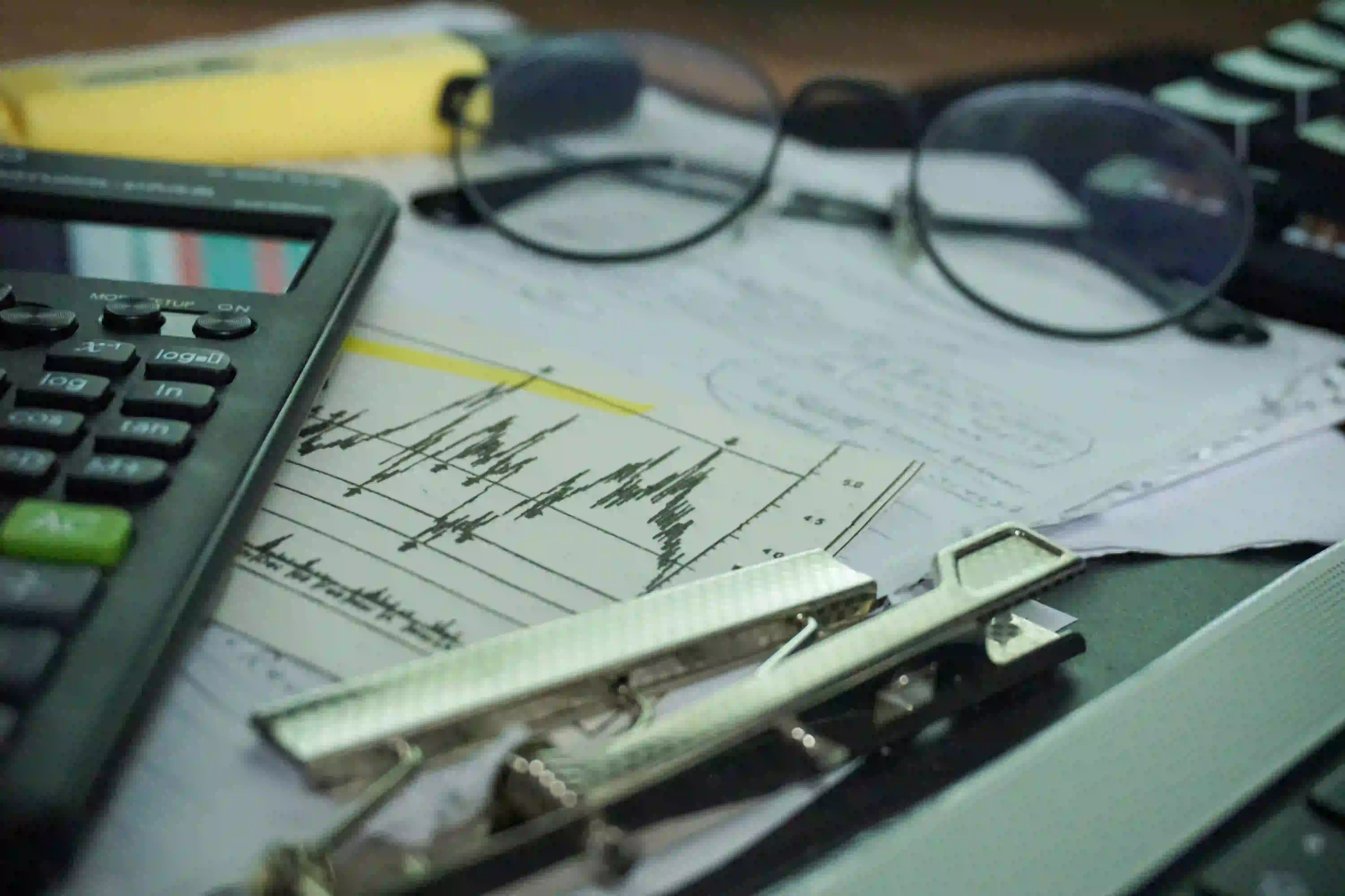 Person reviewing information about improving a credit score
